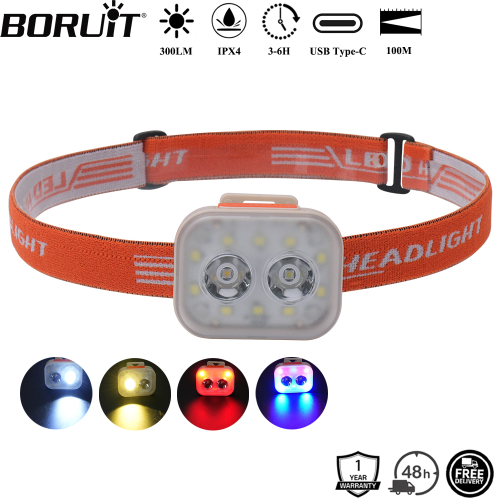 BORUiT 300LM Lampu Kepala LED  - Aquatic Sports Hat ulasan dan harga