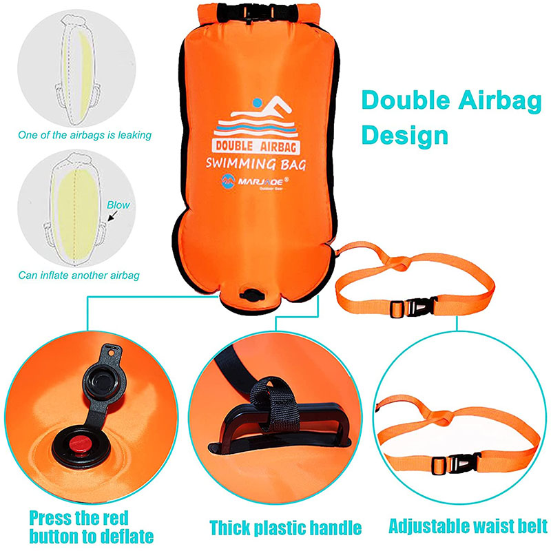 Tas kering renang tiup tahan A - Swim Buoy Open Water ulasan dan harga